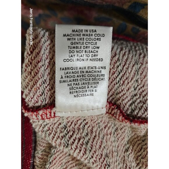 Textile Elizabeth & James Red & White Striped Perfect Sweatshirt - Picture 4 of 6